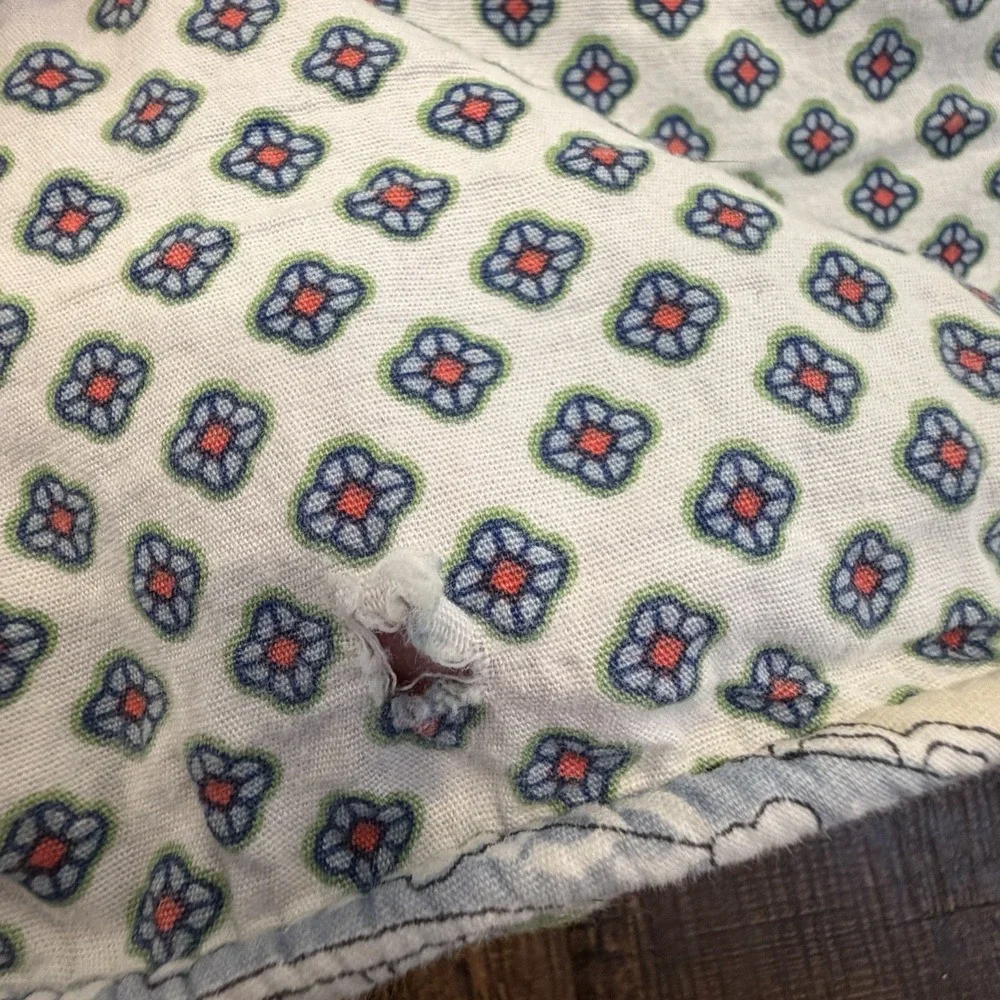 Ralph Lauren Standard Full Queen Set Duvet Cover Shams Paisley Floral Cotton